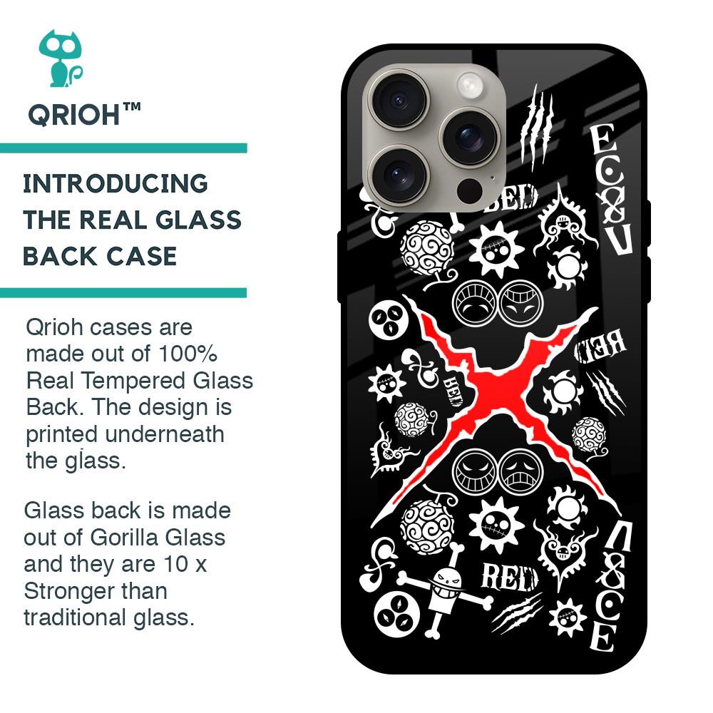Red Zone Glass Case for iPhone 15 Pro Max