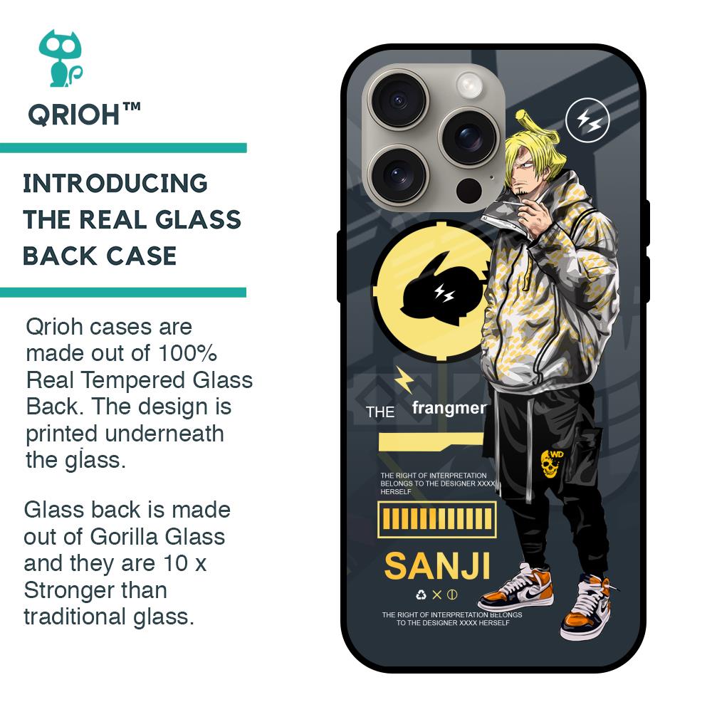 Cool Sanji Glass Case for iPhone 15 Pro Max