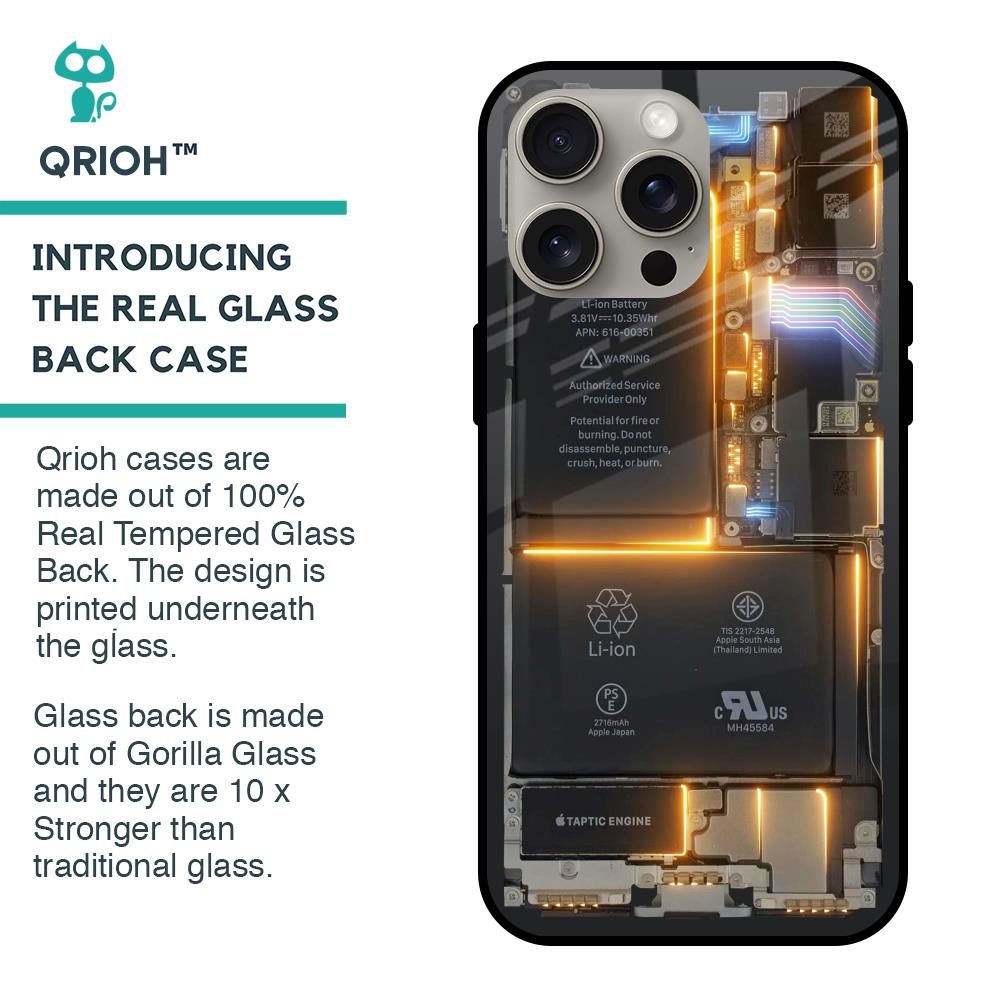 Glow Up Skeleton Glass Case for iPhone 15 Pro Max