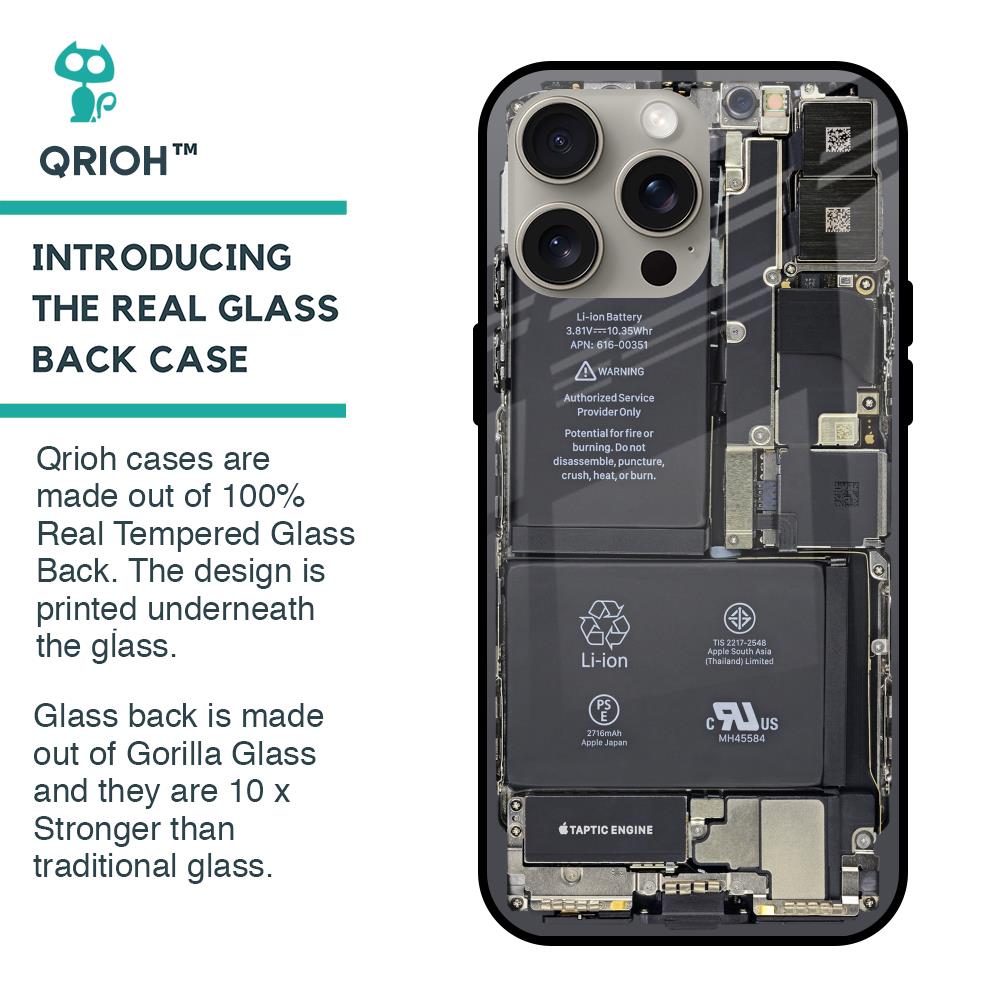 Skeleton Inside Glass Case for iPhone 15 Pro Max