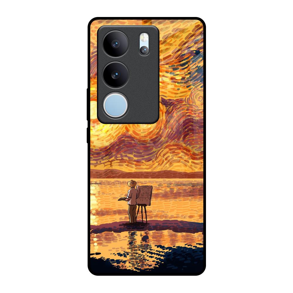 Sunset Vincent Vivo V29 5G Glass Back Cover Online