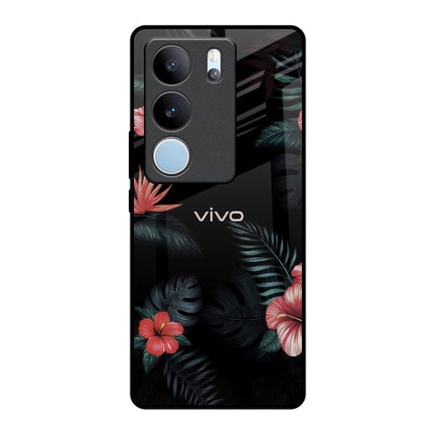 Tropical Art Flower Vivo V29 5G Glass Back Cover Online
