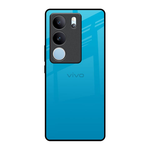 Blue Aqua Vivo V29 5G Glass Back Cover Online