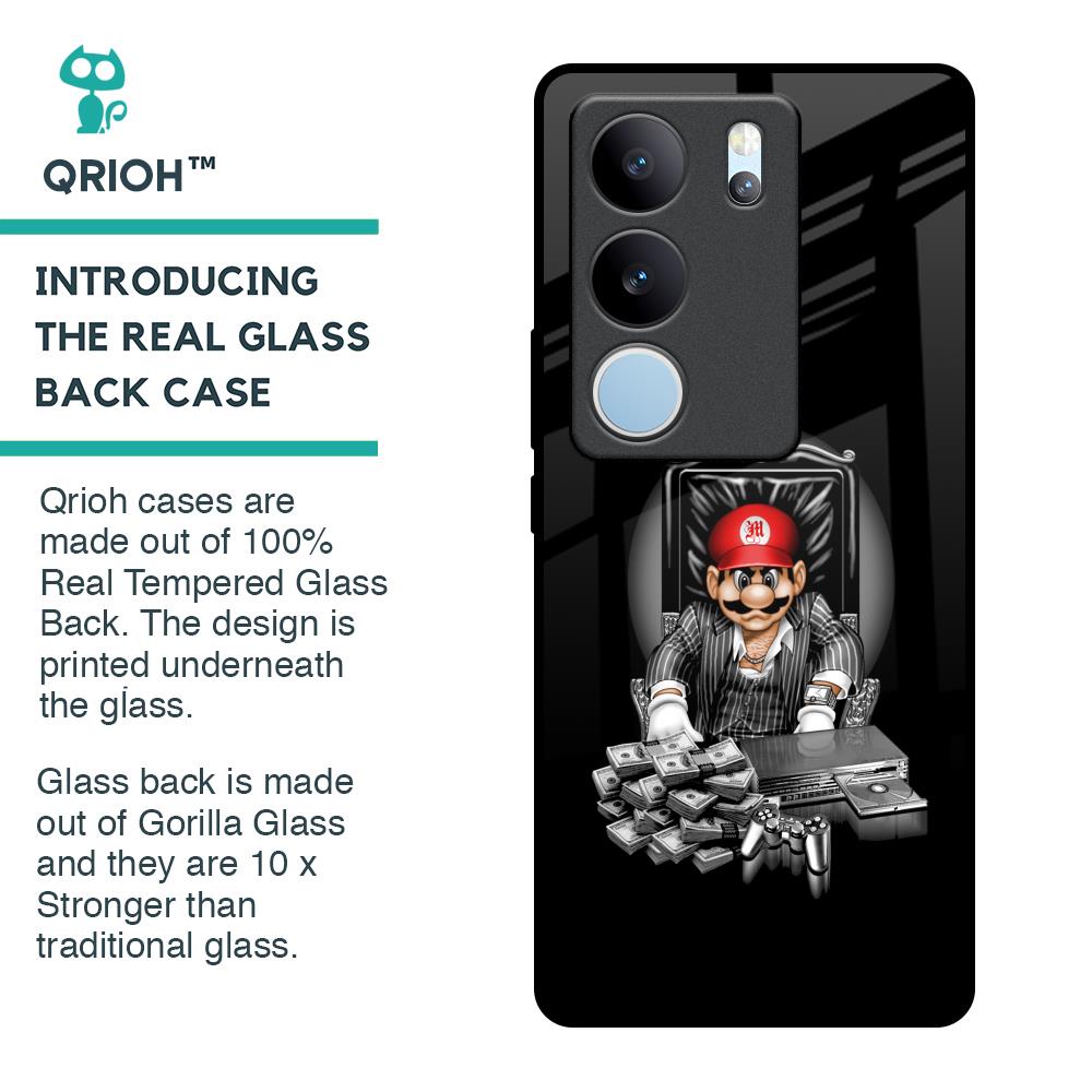 Dark Secret Glass Case for Vivo V29 5G