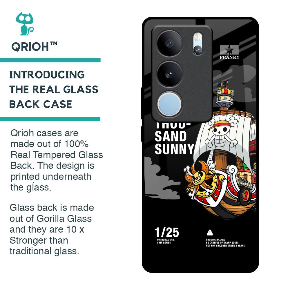 Thousand Sunny Glass Case for Vivo V29 5G
