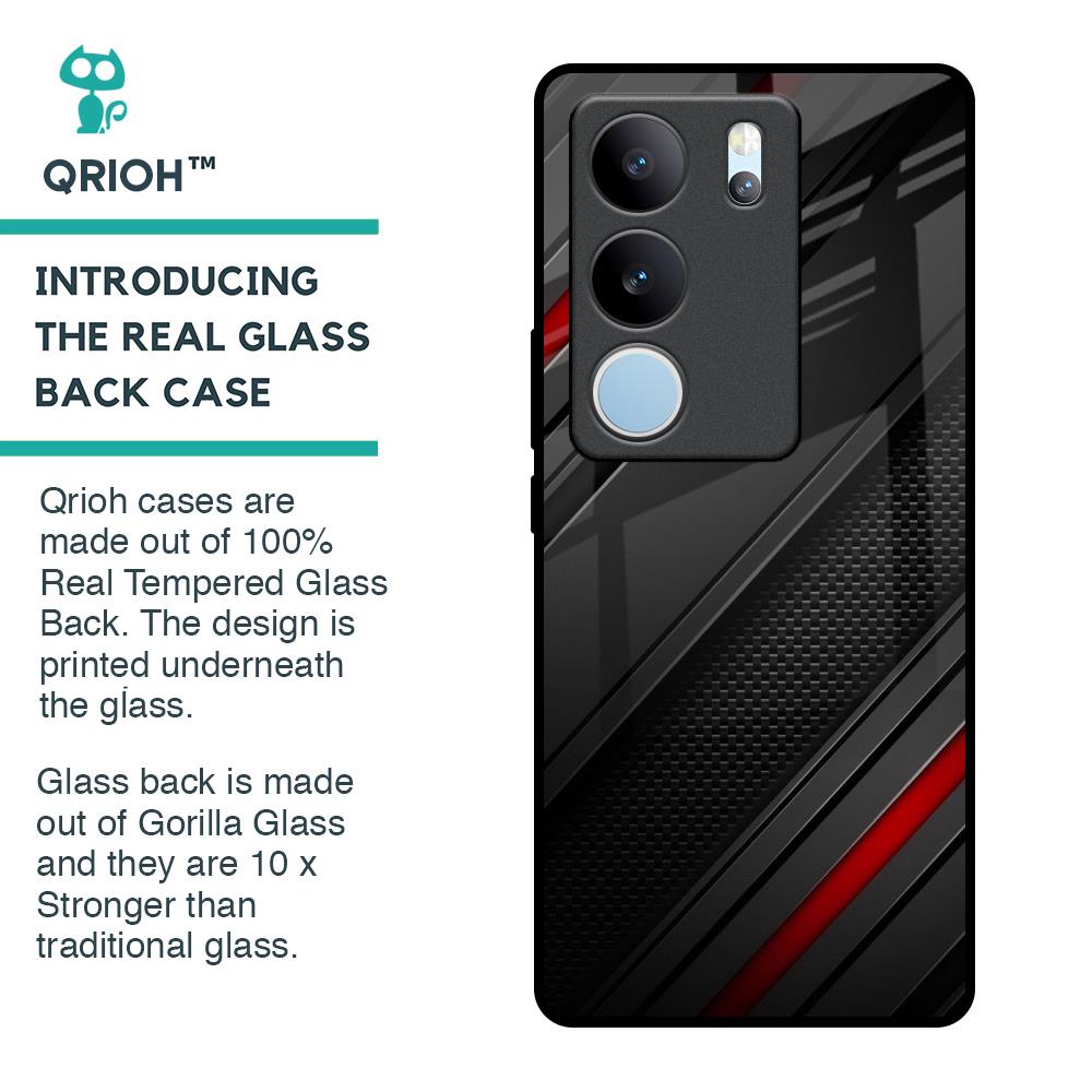 Modern Abstract Glass Case for Vivo V29 5G