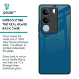 Cobalt Blue Glass Case for Vivo V29 5G