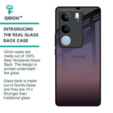 Grey Ombre Glass Case for Vivo V29 5G