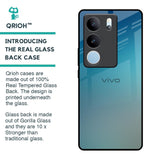 Sea Theme Gradient Glass Case for Vivo V29 5G
