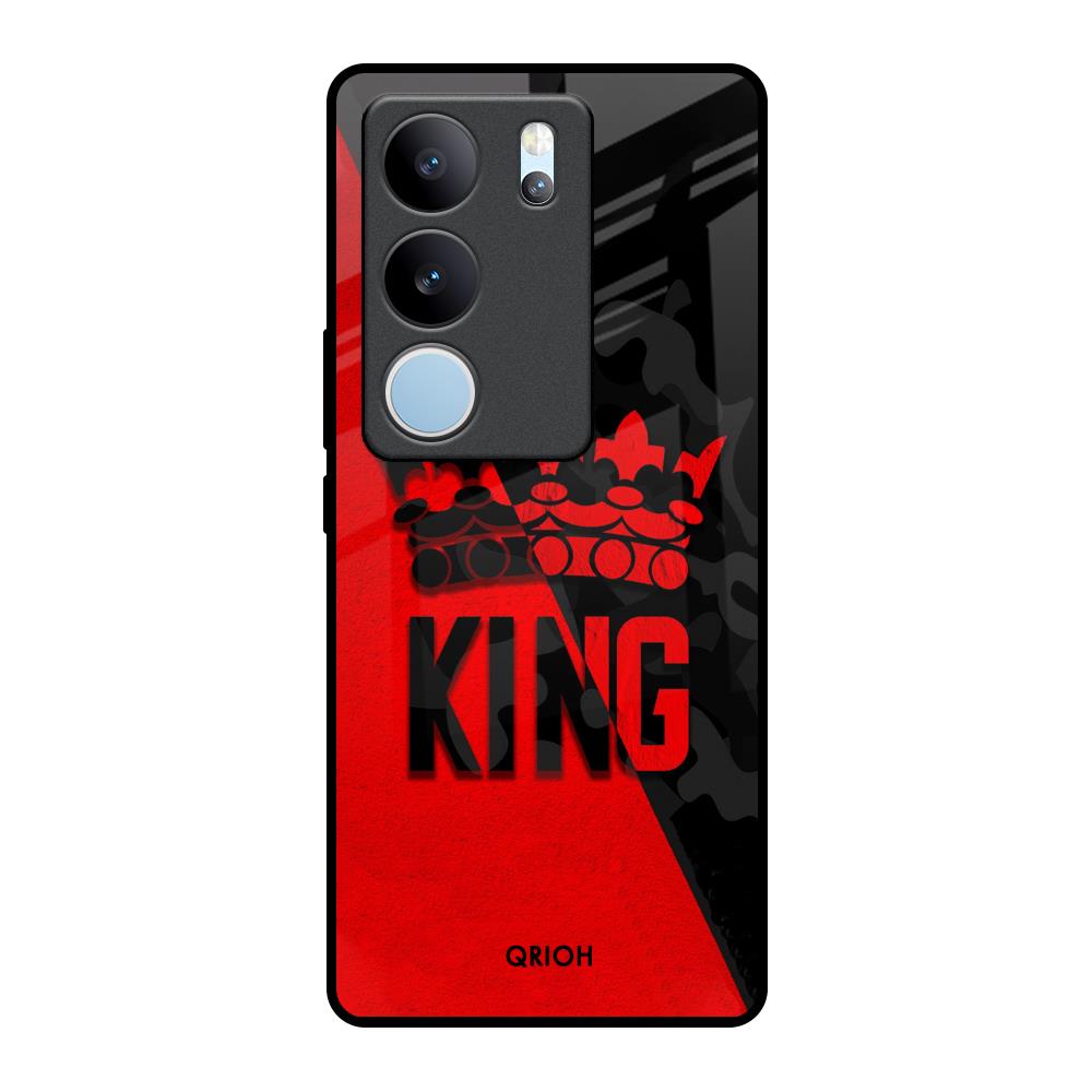 I Am A King Vivo V29 Pro 5G Glass Back Cover Online