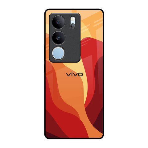 Magma Color Pattern Vivo V29 Pro 5G Glass Back Cover Online