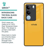 Fluorescent Yellow Glass case for Vivo V29 Pro 5G