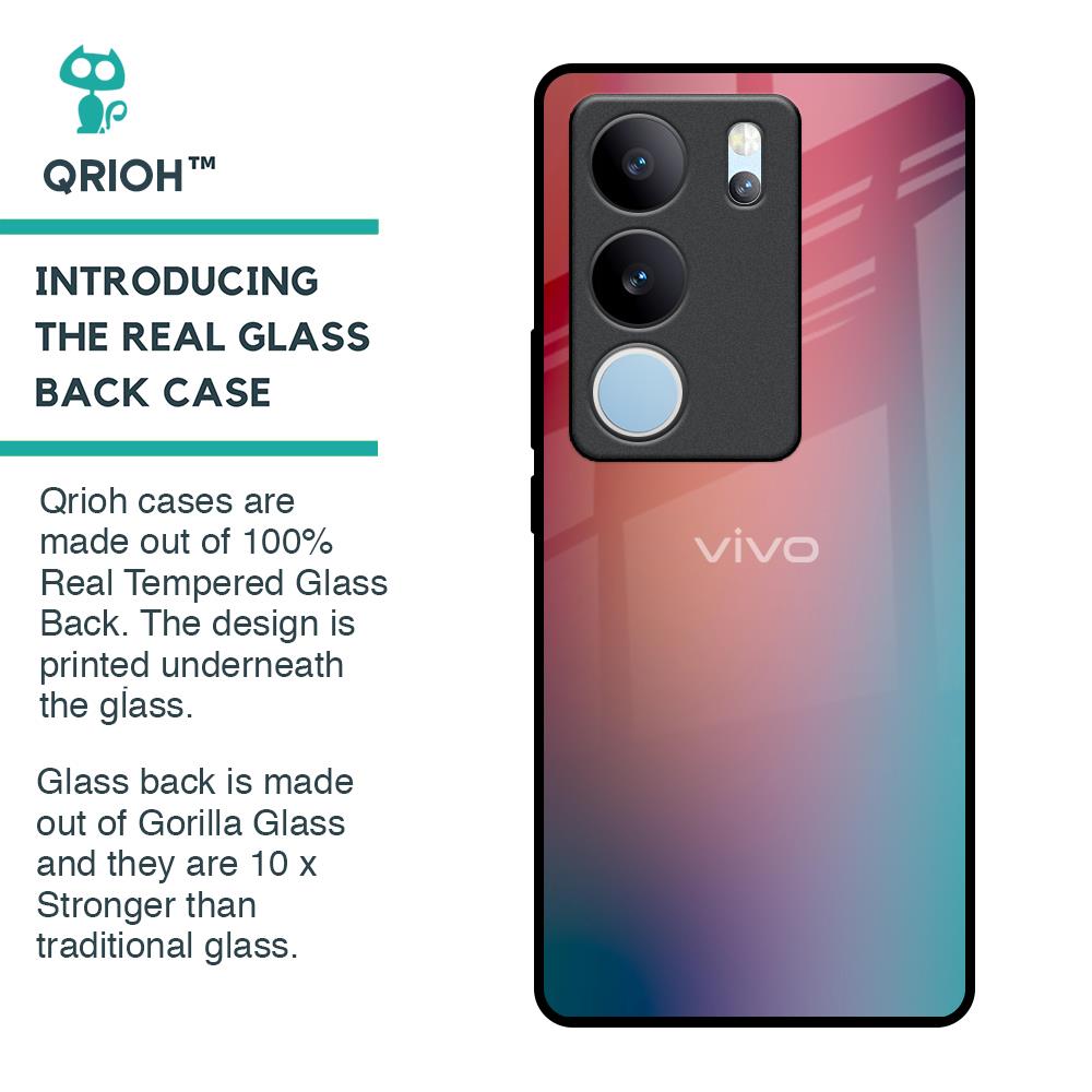 Dusty Multi Gradient Glass Case for Vivo V29 Pro 5G