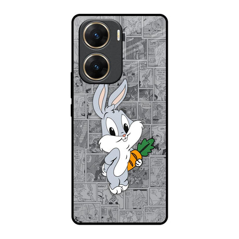 Cute Baby Bunny Vivo V29e 5G Glass Back Cover Online