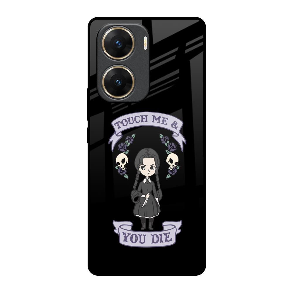 Touch Me & You Die Vivo V29e 5G Glass Back Cover Online