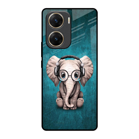 Adorable Baby Elephant Vivo V29e 5G Glass Back Cover Online