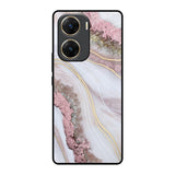 Pink & Gold Gllitter Marble Vivo V29e 5G Glass Back Cover Online