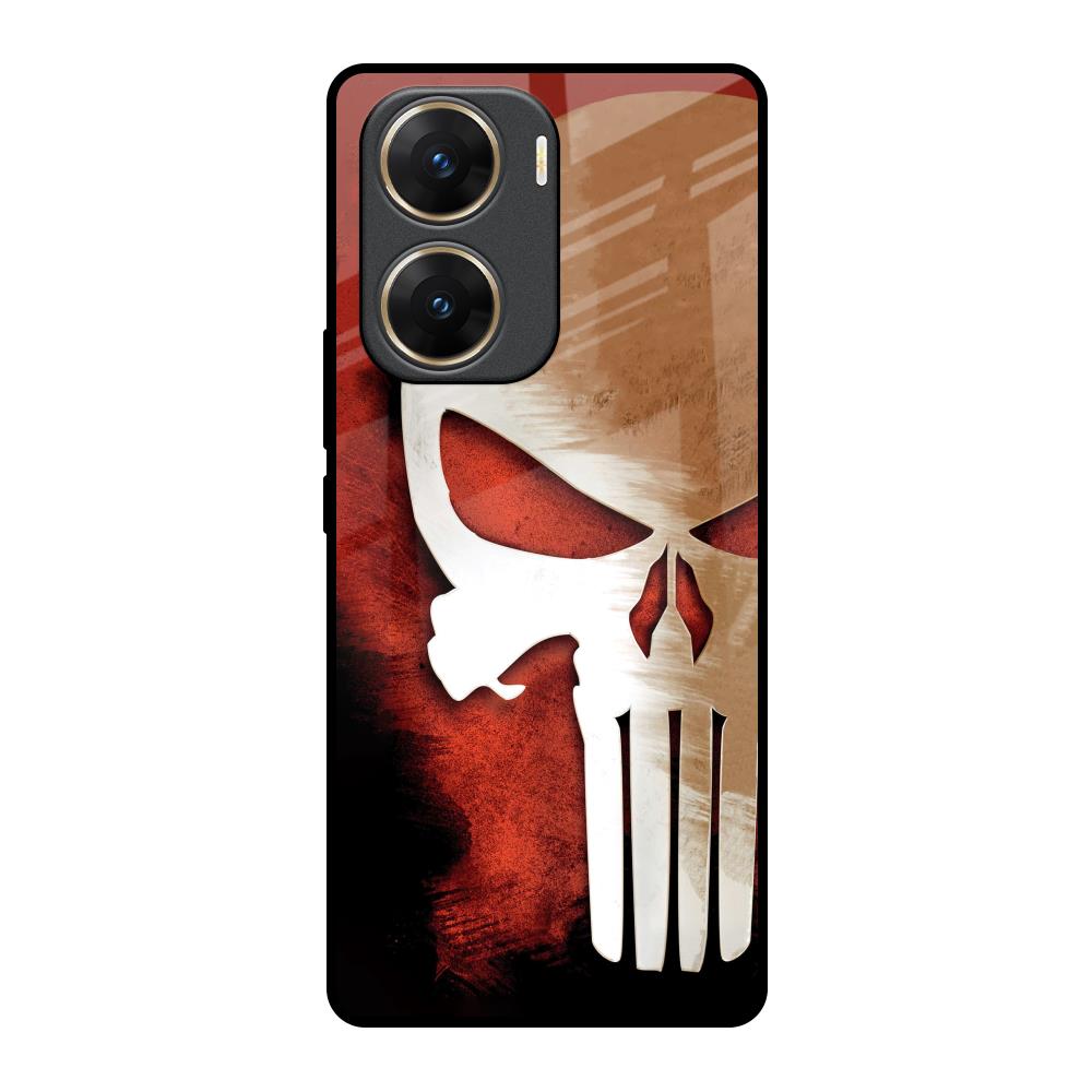 Red Skull Vivo V29e 5G Glass Back Cover Online
