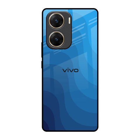 Blue Wave Abstract Vivo V29e 5G Glass Back Cover Online