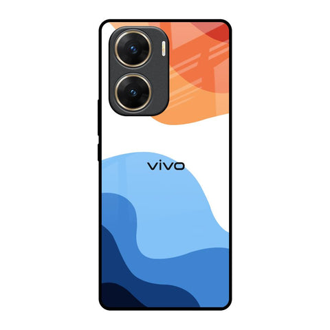 Wavy Color Pattern Vivo V29e 5G Glass Back Cover Online
