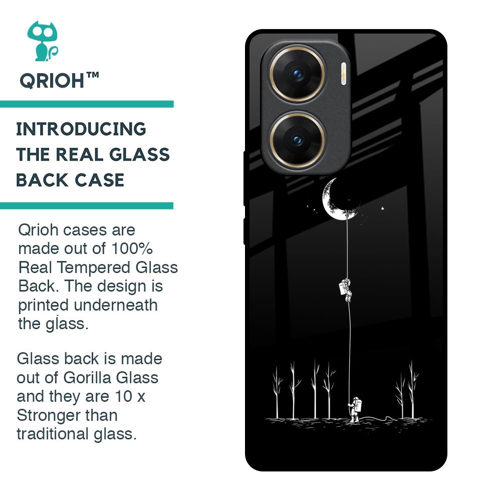 Catch the Moon Glass Case for Vivo V29e 5G