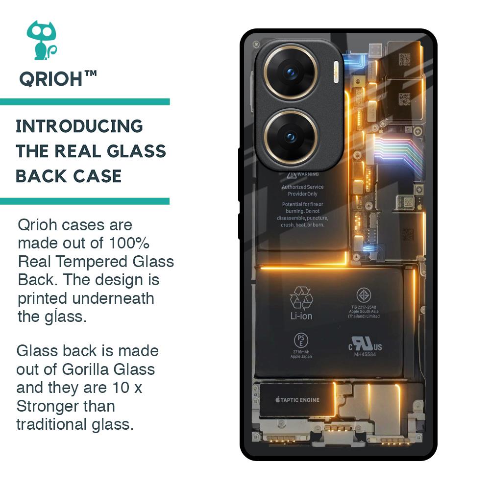 Glow Up Skeleton Glass Case for Vivo V29e 5G