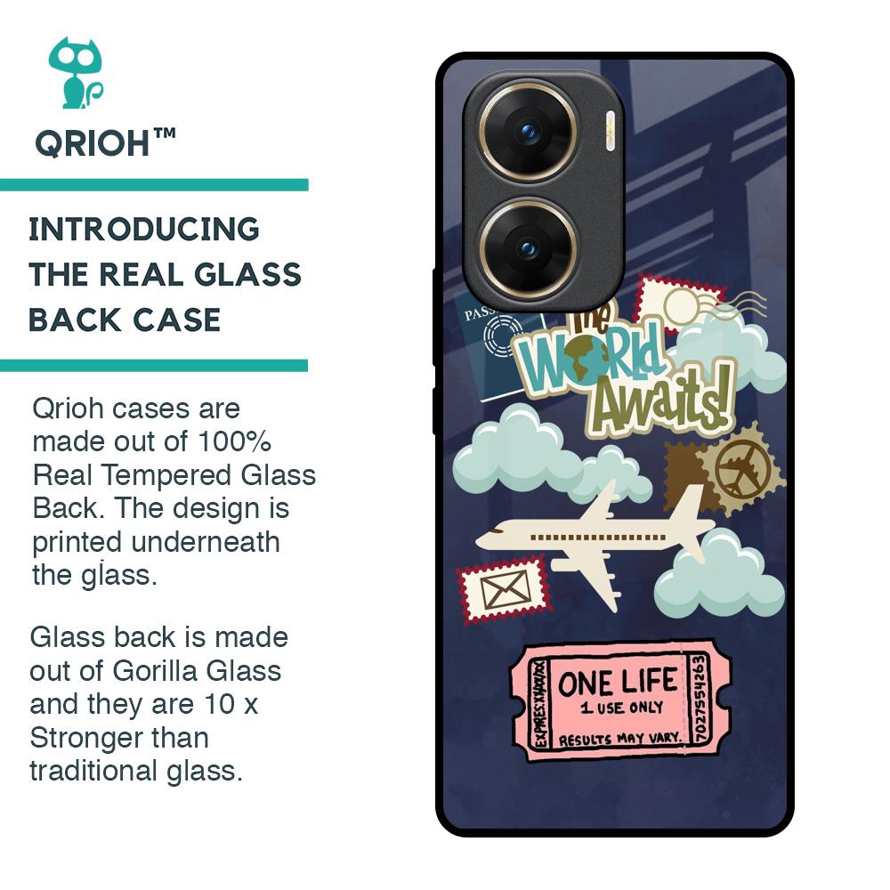 Tour The World Glass Case For Vivo V29e 5G