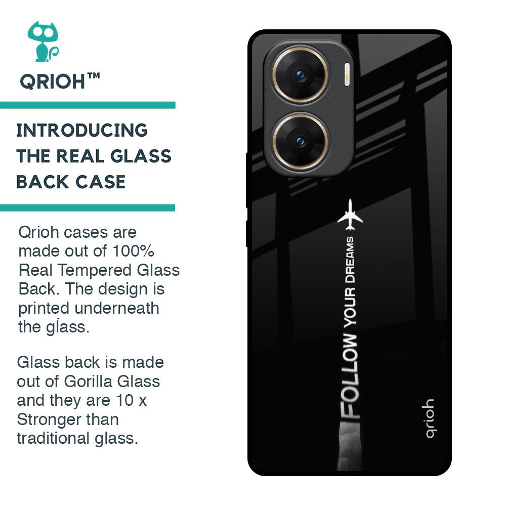 Follow Your Dreams Glass Case for Vivo V29e 5G