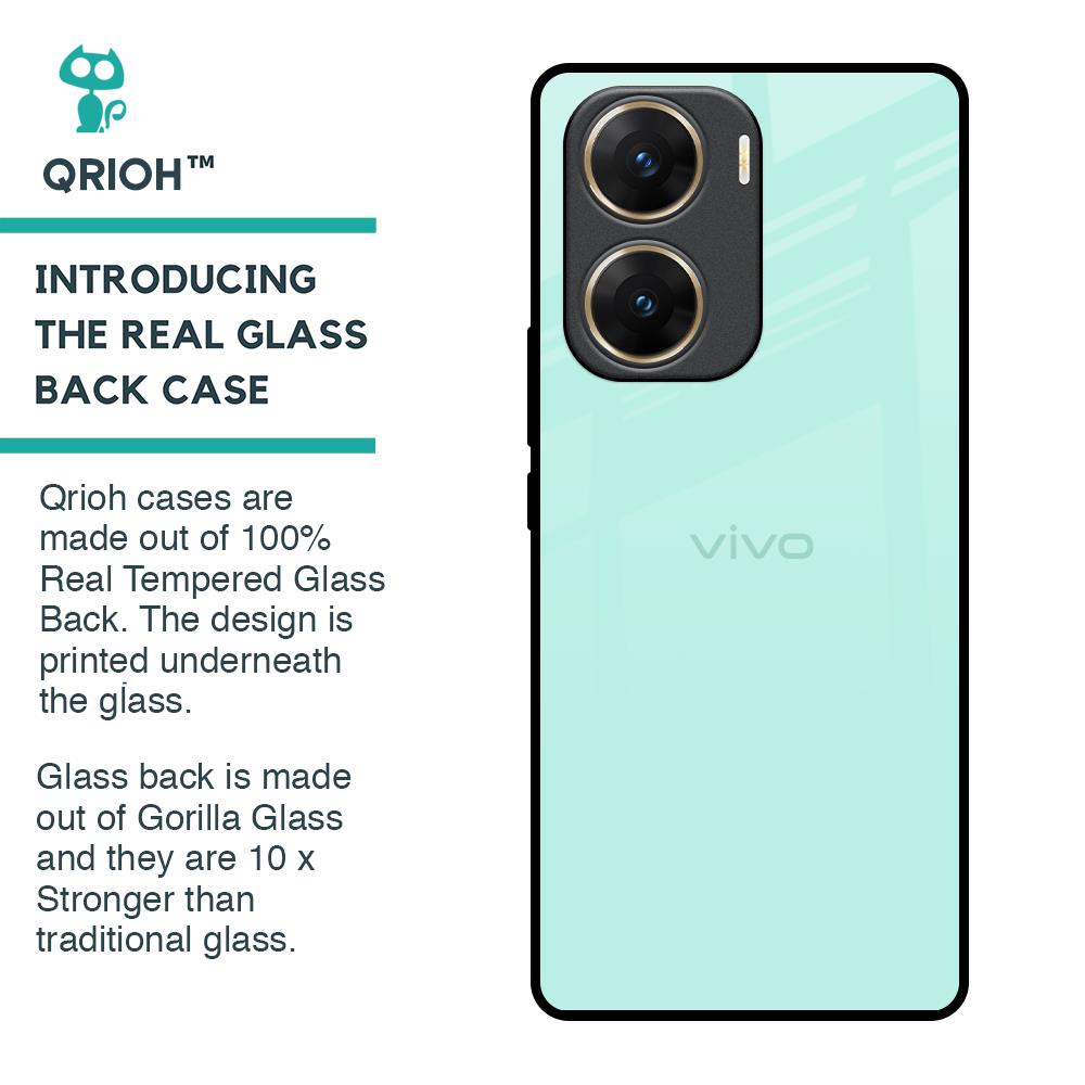 Teal Glass Case for Vivo V29e 5G