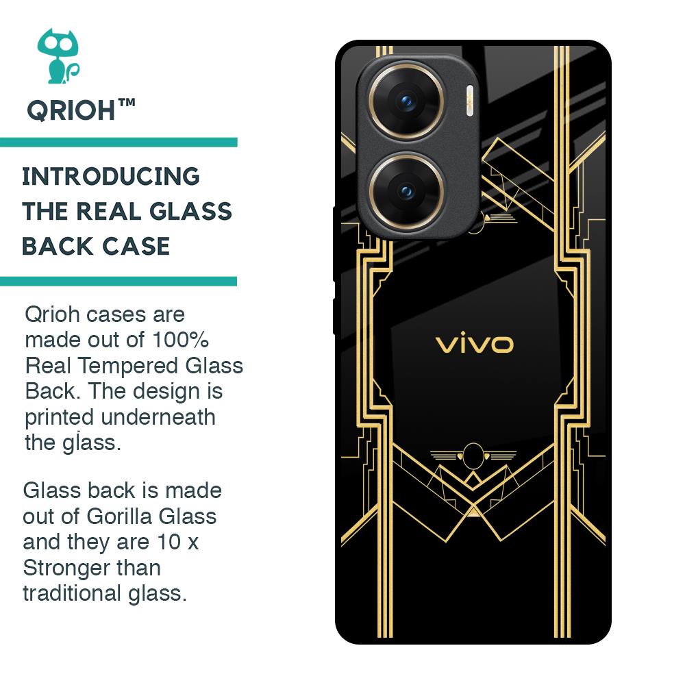 Sacred Logo Glass Case for Vivo V29e 5G
