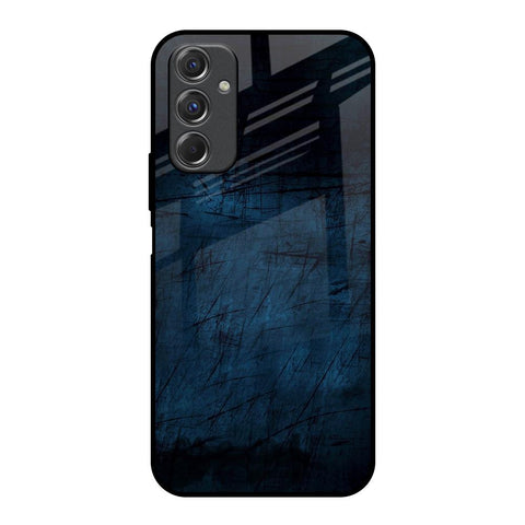 Dark Blue Grunge Samsung Galaxy F34 5G Glass Back Cover Online