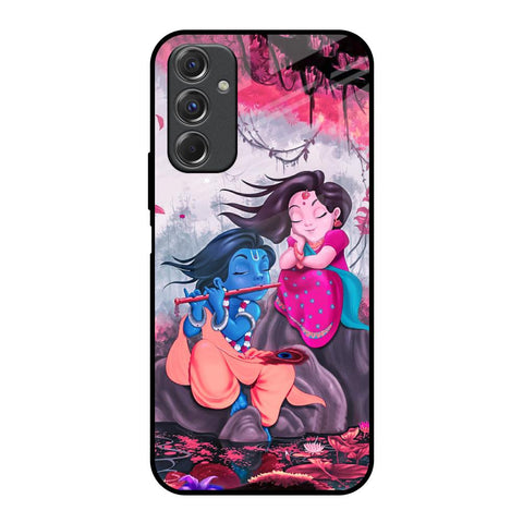 Radha Krishna Art Samsung Galaxy F34 5G Glass Back Cover Online