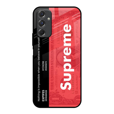 Supreme Ticket Samsung Galaxy F34 5G Glass Back Cover Online