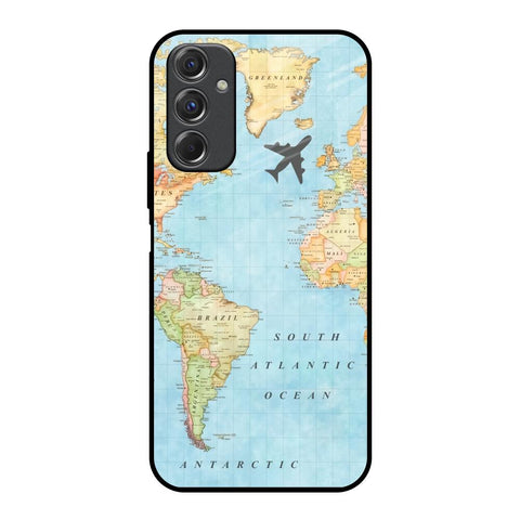 Travel Map Samsung Galaxy F34 5G Glass Back Cover Online