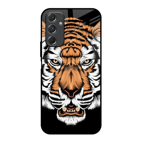Angry Tiger Samsung Galaxy F34 5G Glass Back Cover Online