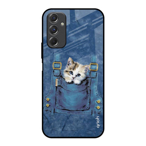 Kitty In Pocket Samsung Galaxy F34 5G Glass Back Cover Online
