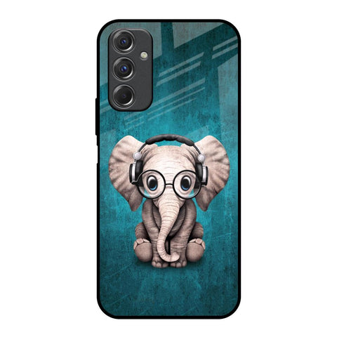 Adorable Baby Elephant Samsung Galaxy F34 5G Glass Back Cover Online