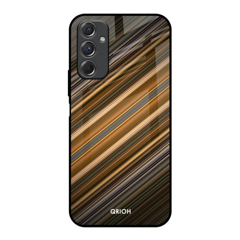 Diagonal Slash Pattern Samsung Galaxy F34 5G Glass Back Cover Online