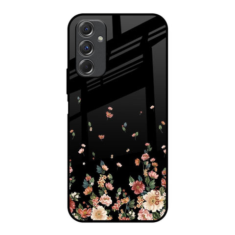 Floating Floral Print Samsung Galaxy F34 5G Glass Back Cover Online