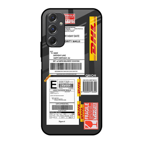 Cool Barcode Label Samsung Galaxy F34 5G Glass Back Cover Online