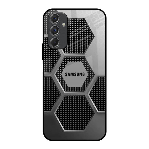 Hexagon Style Samsung Galaxy F34 5G Glass Back Cover Online