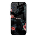 Tropical Art Flower Samsung Galaxy F34 5G Glass Back Cover Online