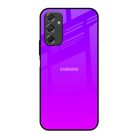 Purple Pink Samsung Galaxy F34 5G Glass Back Cover Online
