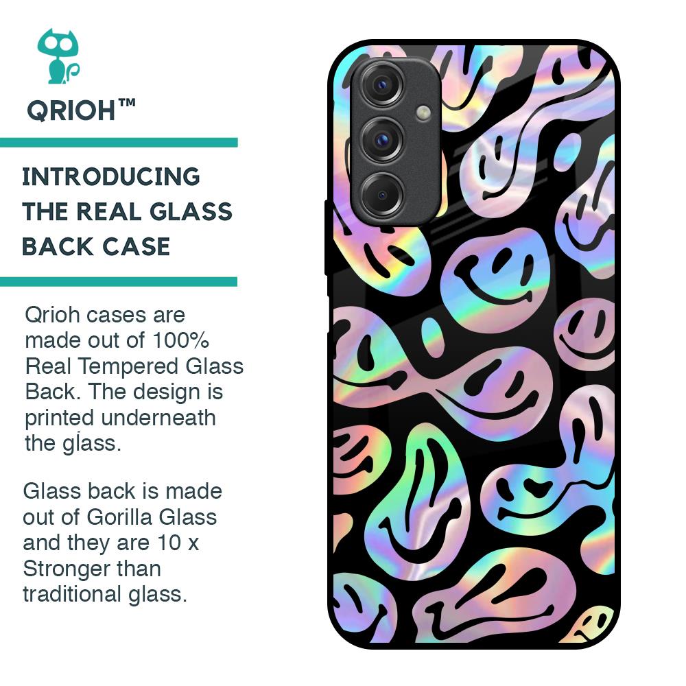 Acid Smile Glass Case for Samsung Galaxy F34 5G
