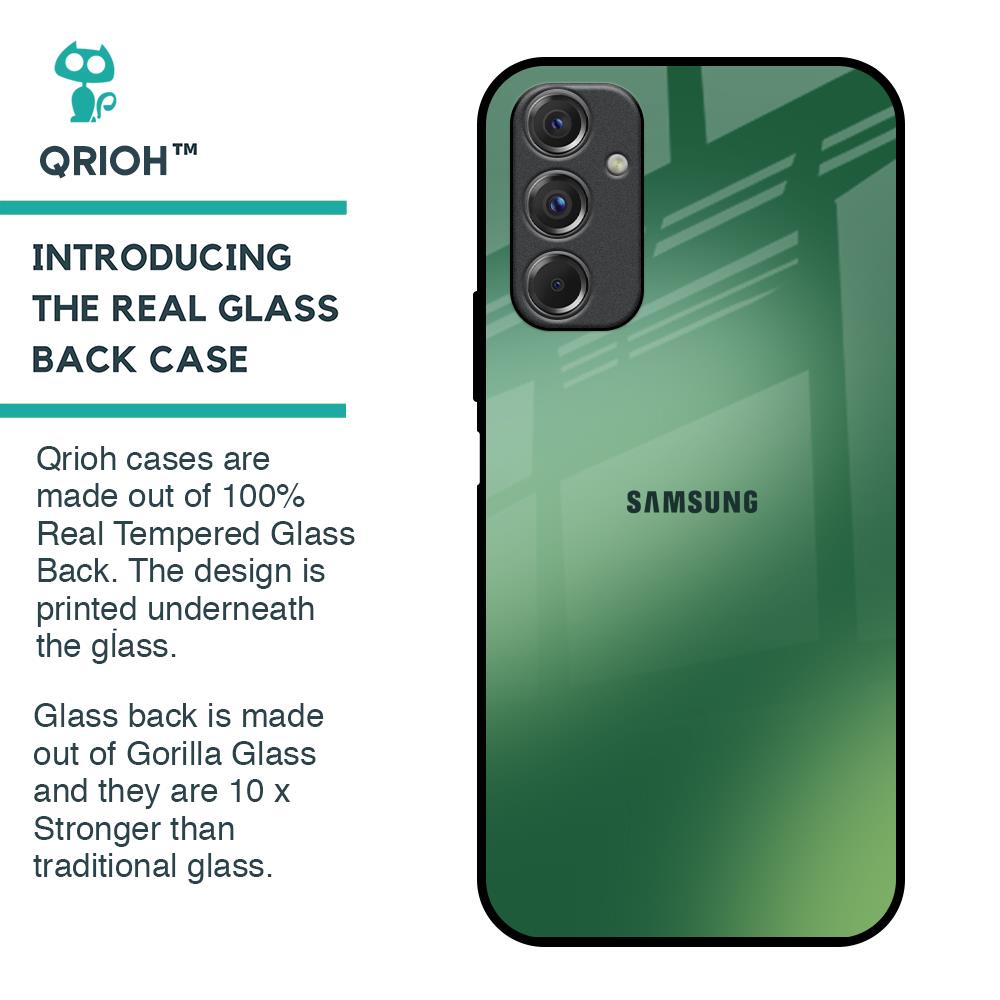 Green Grunge Texture Glass Case for Samsung Galaxy F34 5G