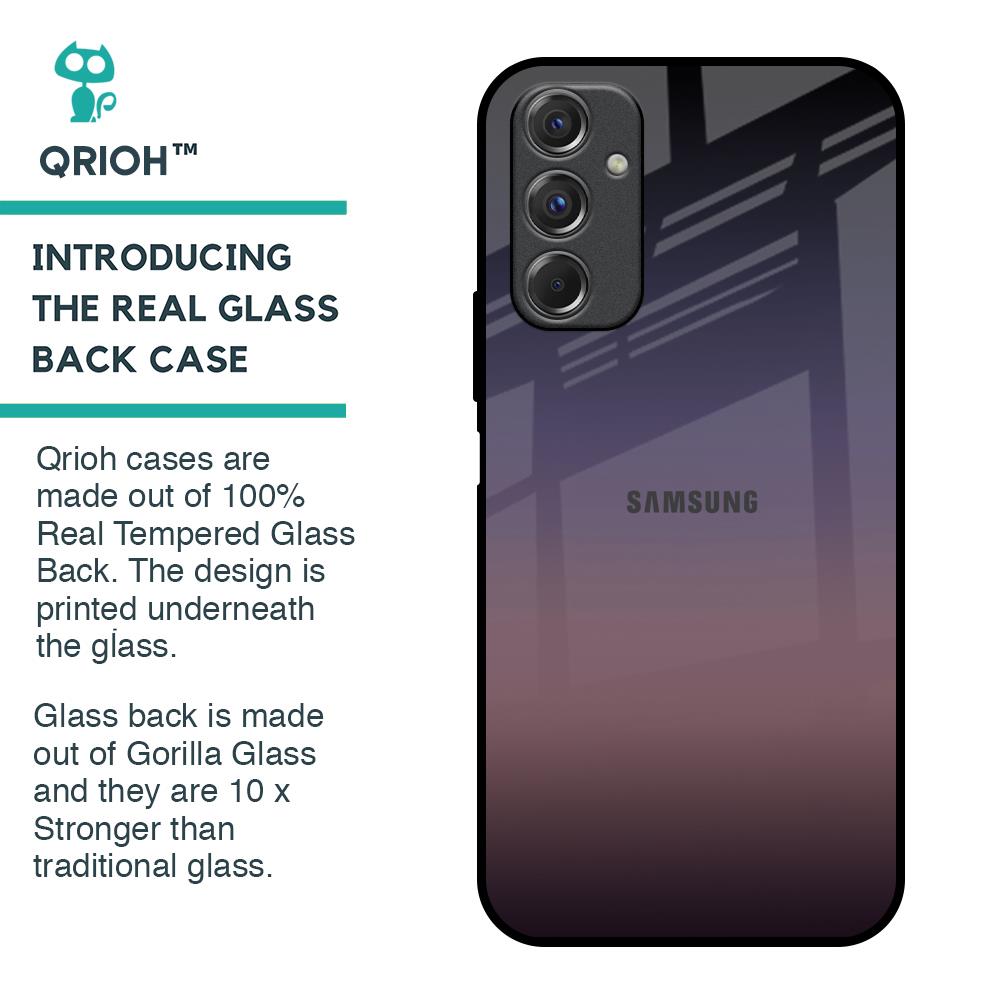 Grey Ombre Glass Case for Samsung Galaxy F34 5G