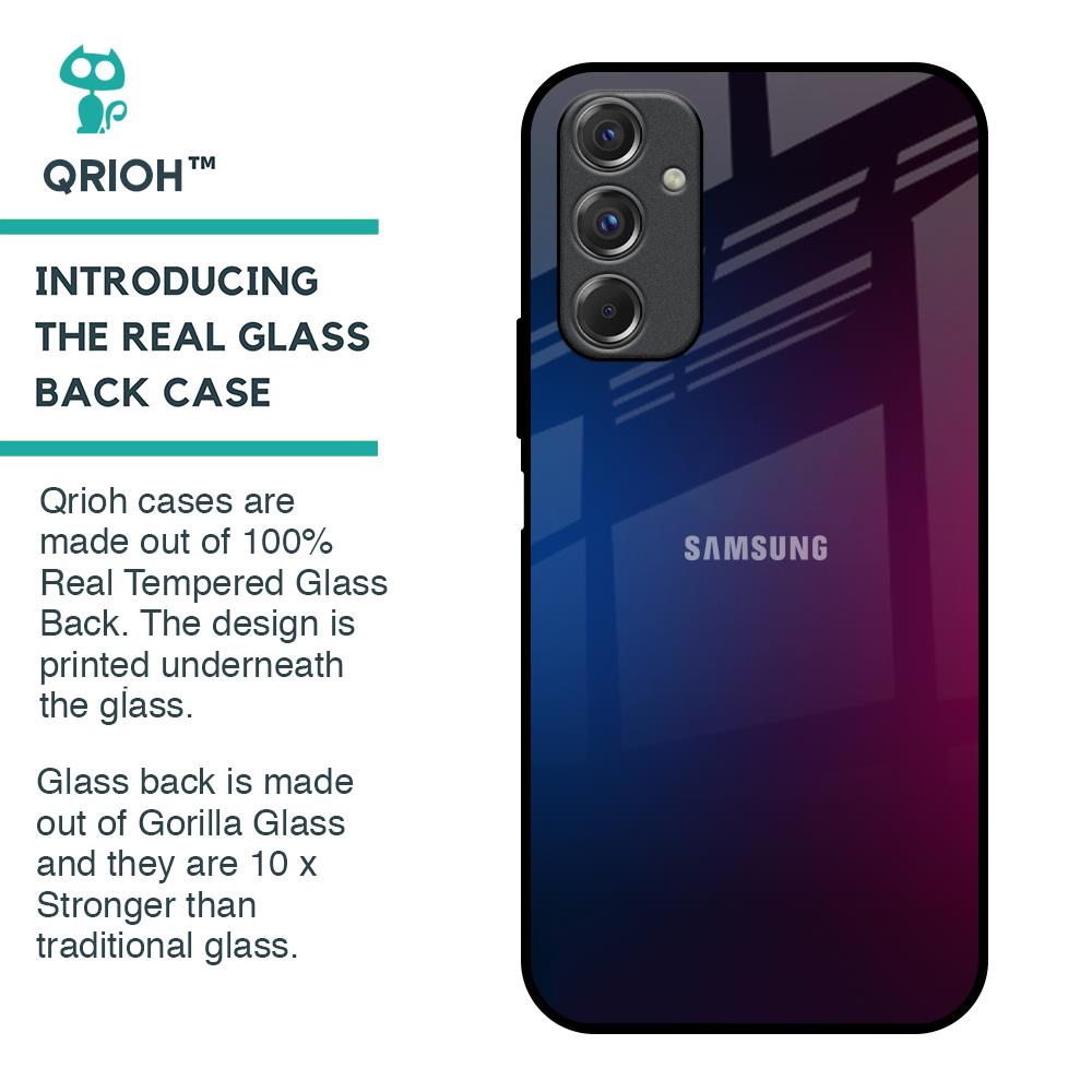 Mix Gradient Shade Glass Case For Samsung Galaxy F34 5G
