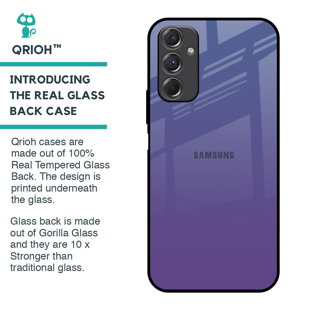 Indigo Pastel Glass Case For Samsung Galaxy F34 5G