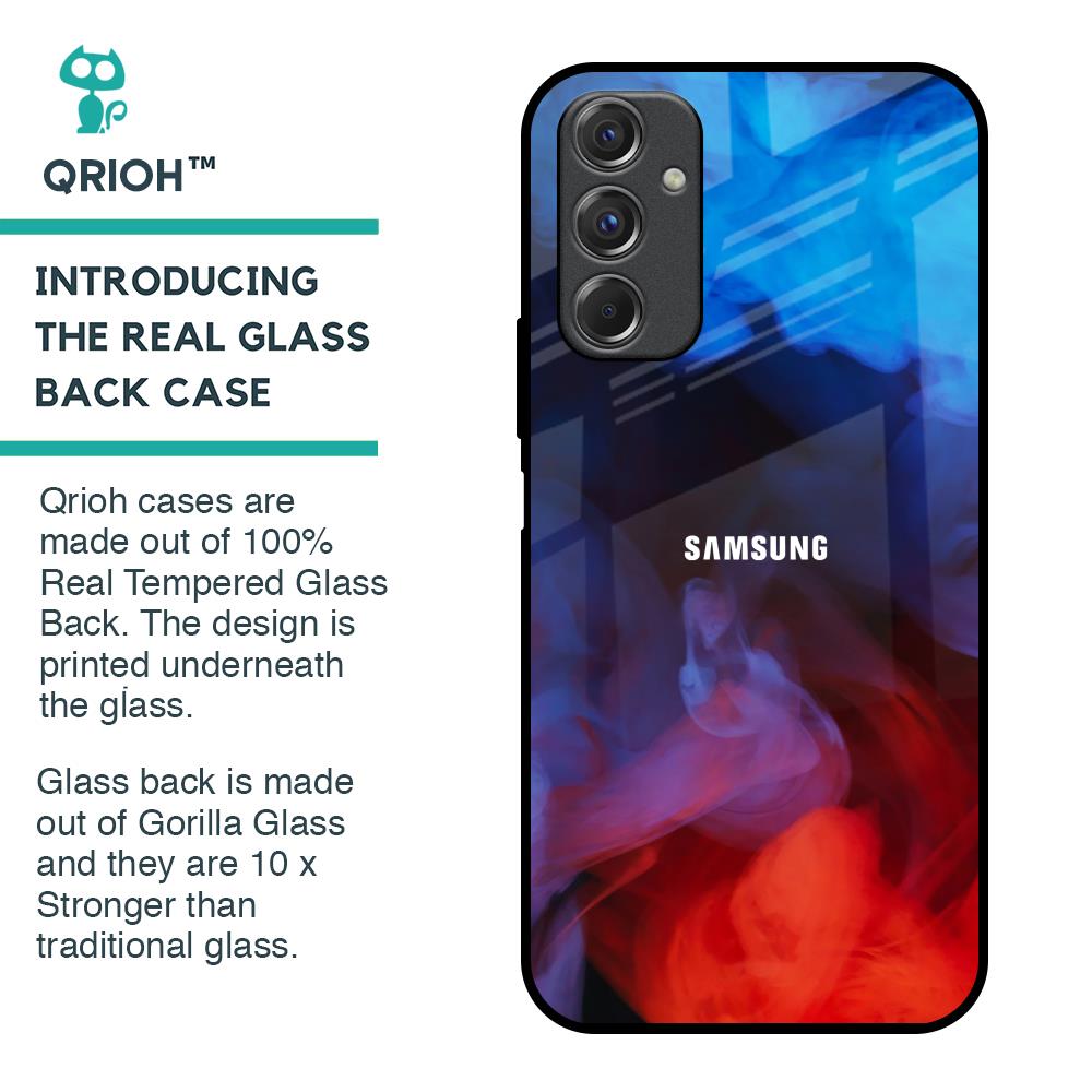 Dim Smoke Glass Case for Samsung Galaxy F34 5G