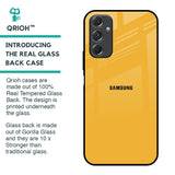 Fluorescent Yellow Glass case for Samsung Galaxy F34 5G